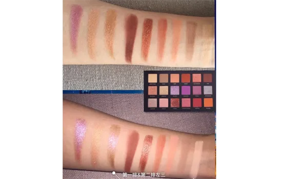 huda beauty眼影盘试色 新款沙漠黄昏眼影盘