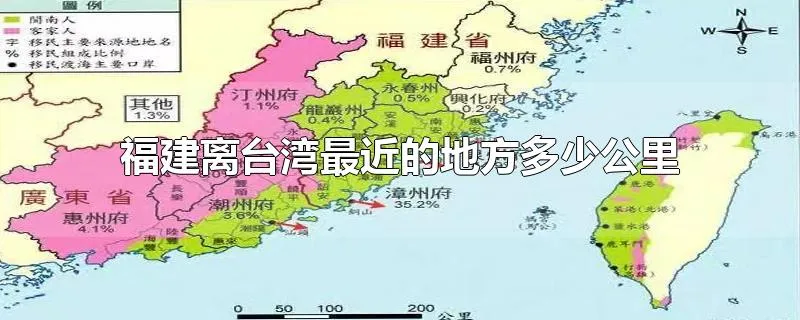 福建离台湾最近的地方多少公里