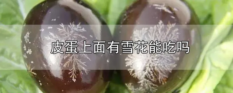 皮蛋上面有雪花能吃吗