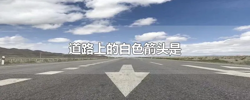 道路上的白色箭头是