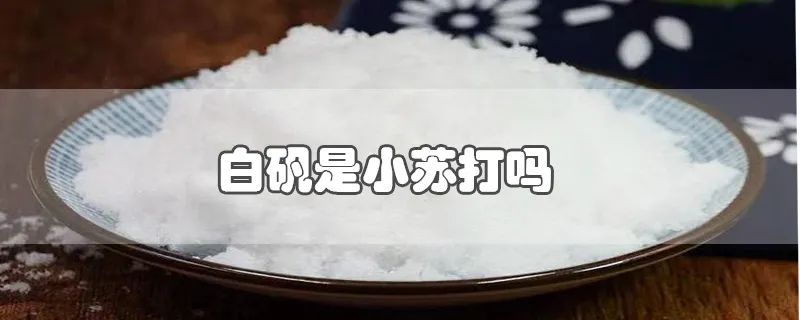 白矾是小苏打吗