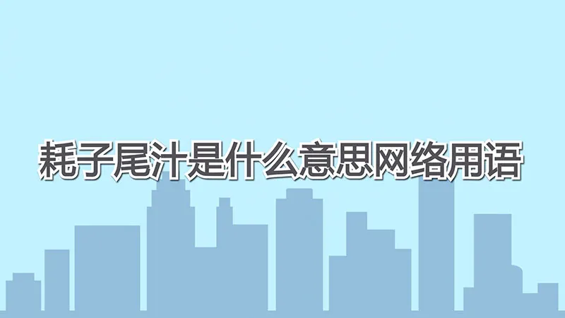 耗子尾汁是什么意思网络用语