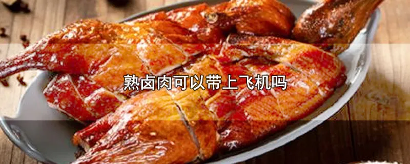 熟卤肉可以带上飞机吗