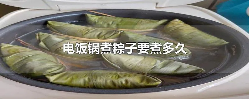 电饭锅煮粽子要煮多久