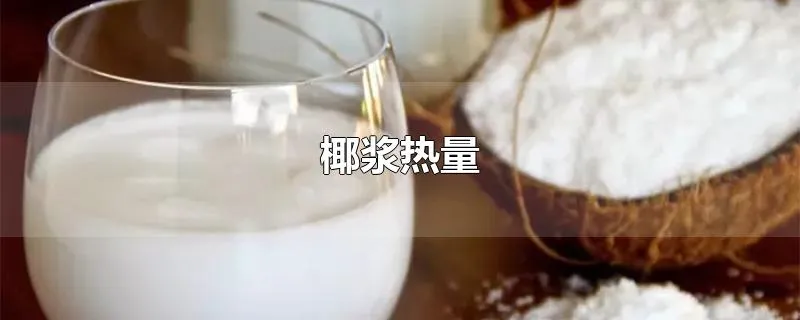 椰浆热量