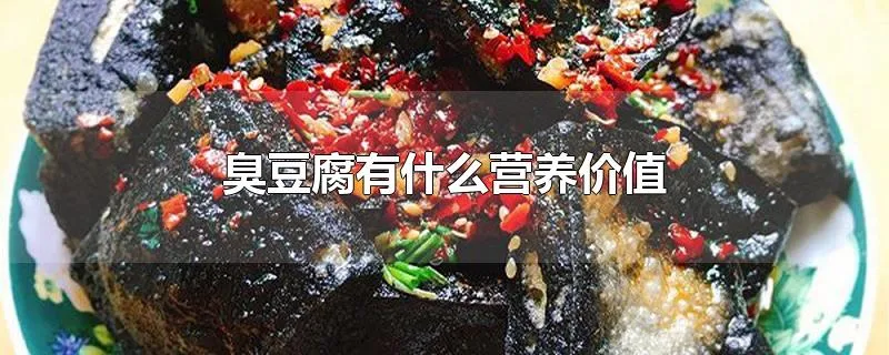 臭豆腐有什么营养价值