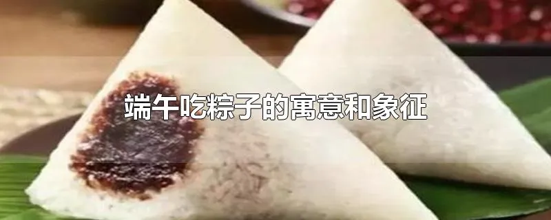 端午吃粽子的寓意和象征