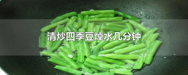 清炒四季豆焯水几分钟