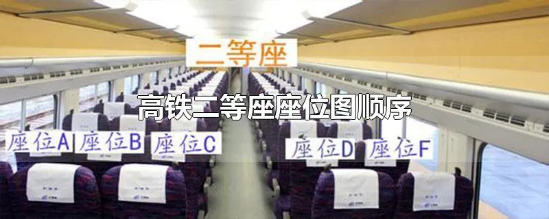 高铁二等座座位图顺序