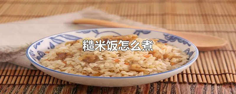 糙米饭怎么煮