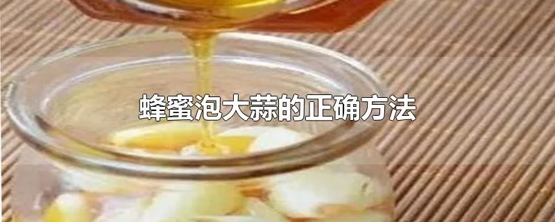 蜂蜜泡大蒜的正确方法