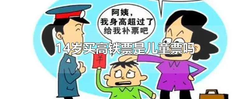 14岁买高铁票是儿童票吗