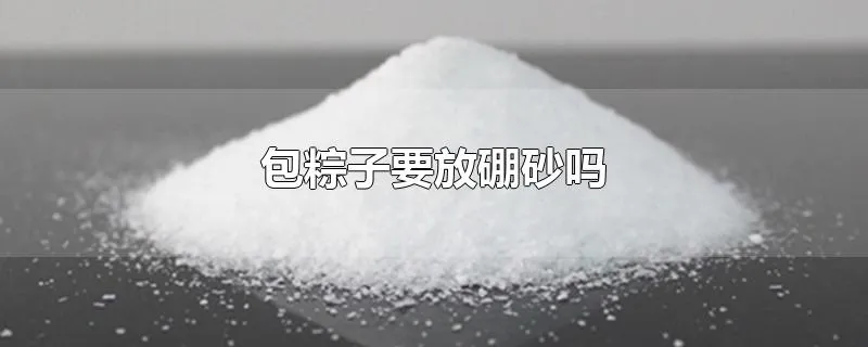 包粽子要放硼砂吗