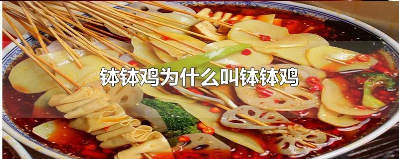 钵钵鸡为什么叫钵钵鸡