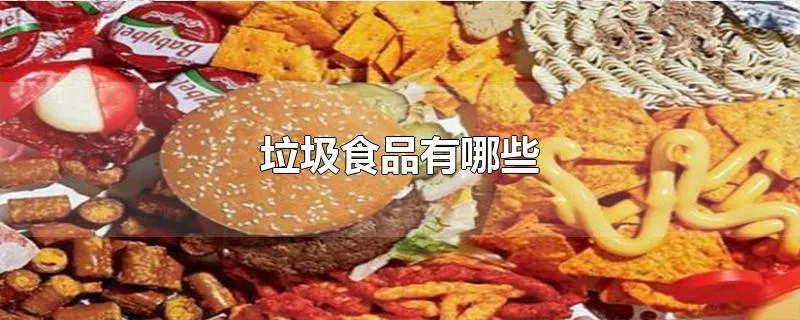 垃圾食品有哪些