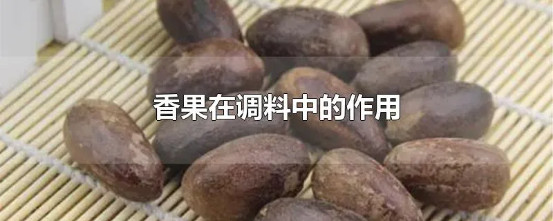 香果在调料中的作用