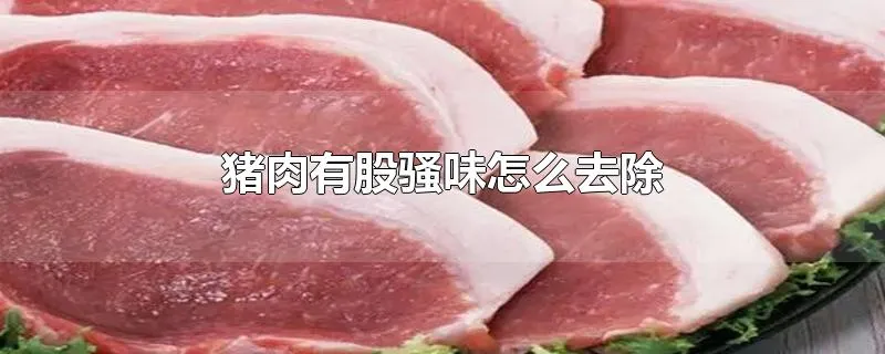 猪肉有股骚味怎么去除