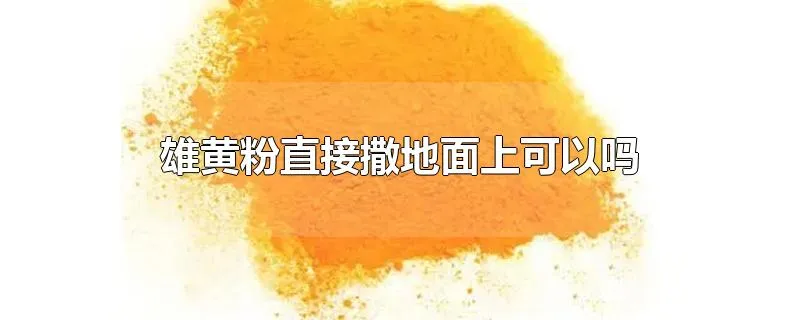 雄黄粉直接撒地面上可以吗