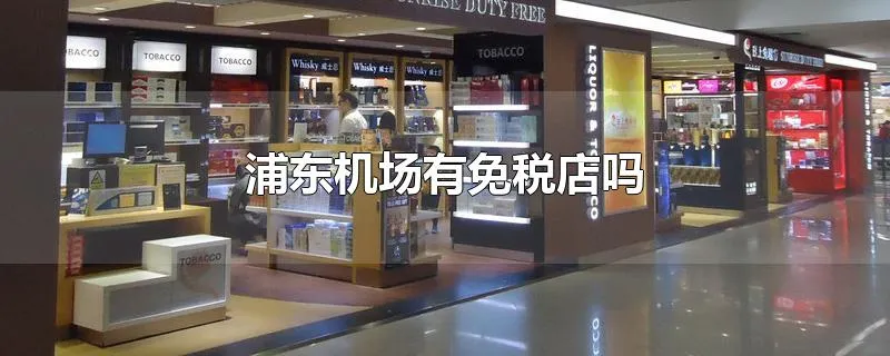 浦东机场有免税店吗
