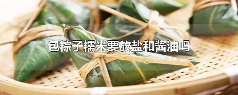 包粽子糯米要放盐和酱油吗