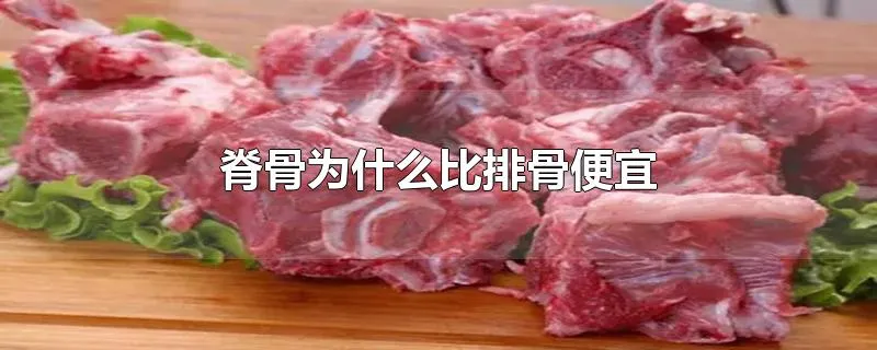 脊骨为什么比排骨便宜