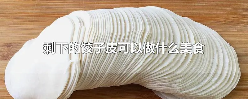 剩下的饺子皮可以做什么美食