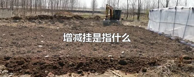 增减挂是指什么