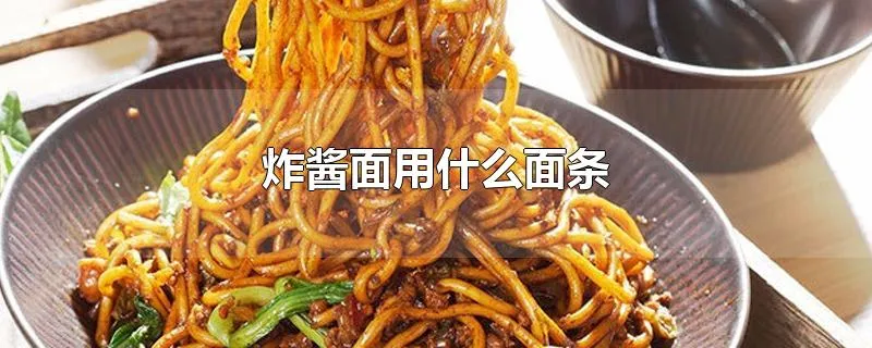 炸酱面用什么面条