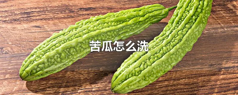 苦瓜怎么洗