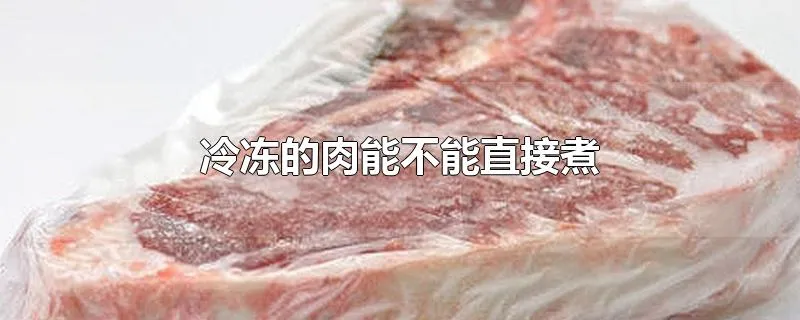 冷冻的肉能不能直接煮