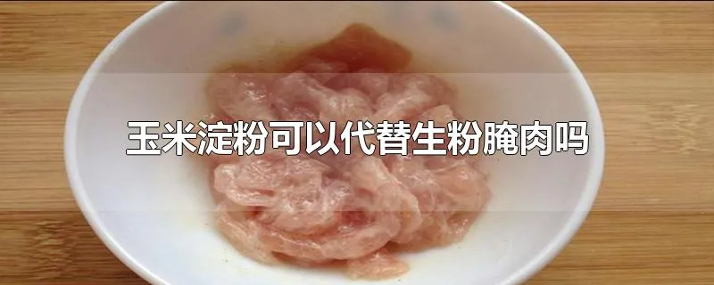 玉米淀粉可以代替生粉腌肉吗