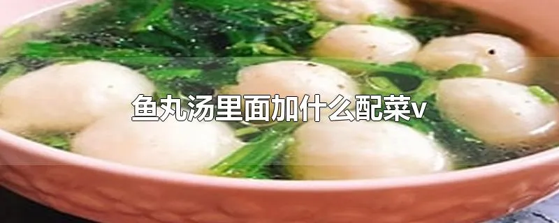 鱼丸汤里面加什么配菜