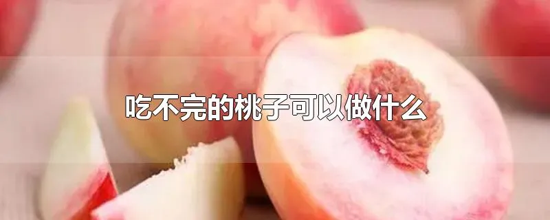 吃不完的桃子可以做什么