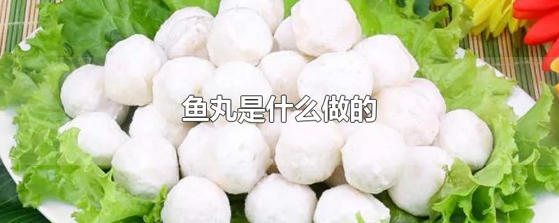 鱼丸是什么做的