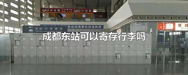 成都东站可以寄存行李吗