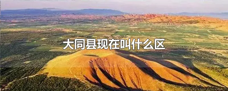 大同县现在叫什么区