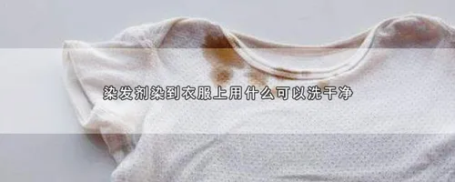染发剂染到衣服上用什么可以洗干净
