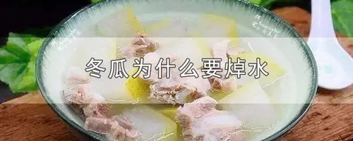 冬瓜为什么要焯水