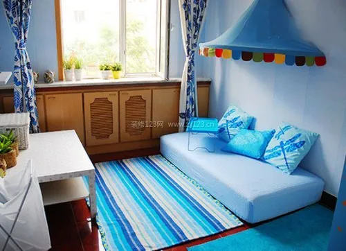 10平米卧室装修设计，地中海风格 (客厅设计