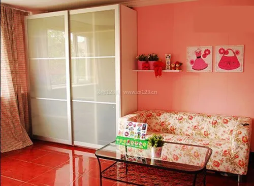 40平米卧室装修设计，浪漫粉红 (卧室设计)