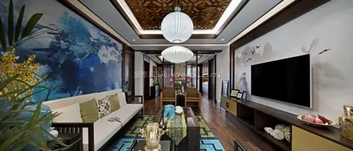 中式客厅装修设计，展现中国神韵 (客厅设计
