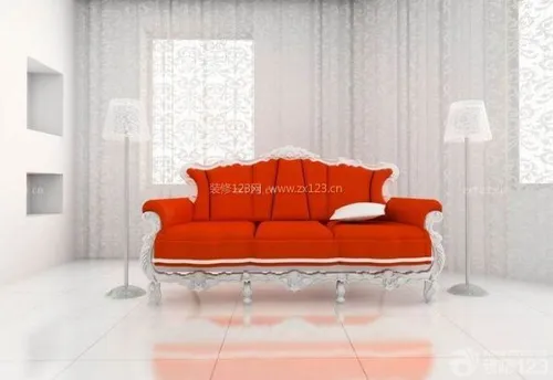 五彩欧式客厅沙发带来的无限放大的视觉感