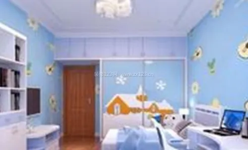 卧室装修设计：蓝白时尚休闲风 (卧室设计)