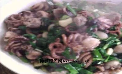 墨鱼炒韭菜-旅顺口区特产墨鱼炒韭菜
