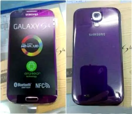 三星紫色版Galaxy S4智能手机台湾开卖