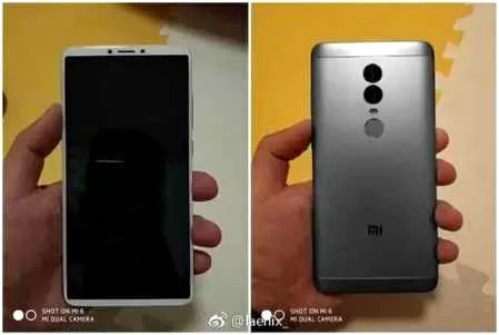 红米Note5最新真机图曝光 或在11月中旬发布
