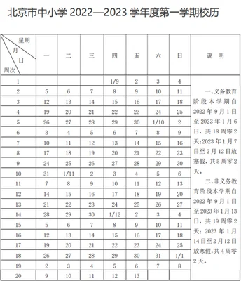 2023年1月上班时间表,你期待吗？