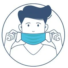 正确佩戴口罩方法三步