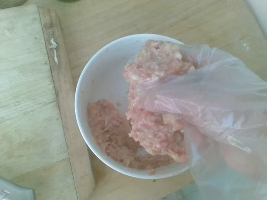 生煎香菇肉盒的做法步骤5