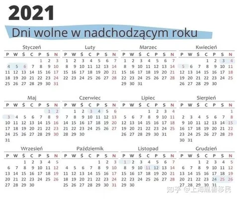 波兰假期时间表2023：2020年放假3周,接下来2年每年1周!
